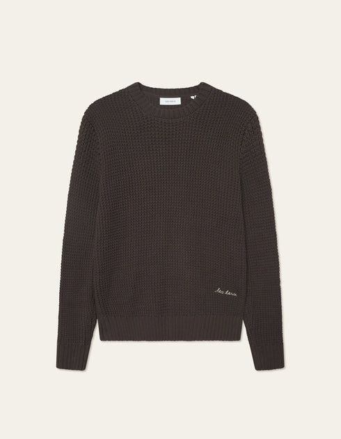 LES DEUX ALVIN WAFFLE CREWNECK